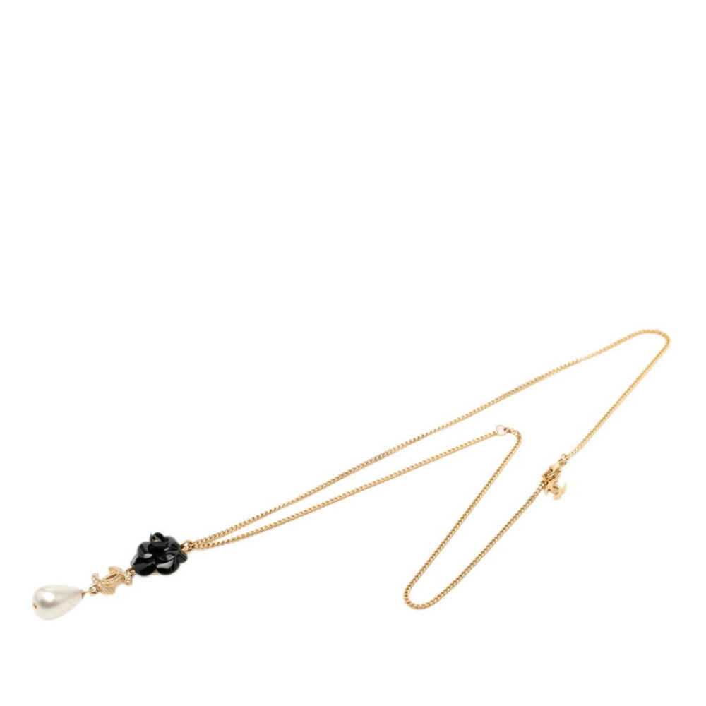 CHANEL Black Pearl Logo Necklace - Picture 3 of 6